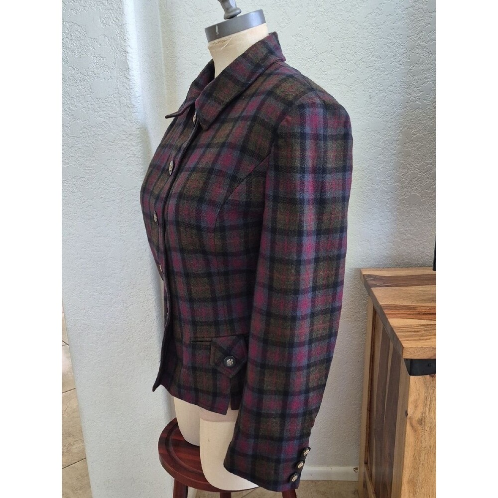 Herbert Grossman Design by Cynthia Sobal, Vintage Wool Blazer Sz 12/Large - Picture 9 of 16